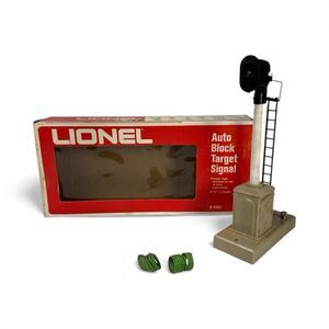 LIONEL 6-2163 AUTO BLOCK TARGET SIGNAL With Original Box #3